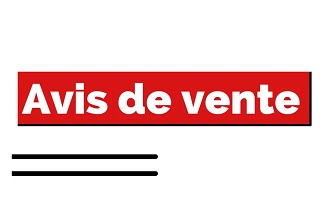 AVIS DE VENTE